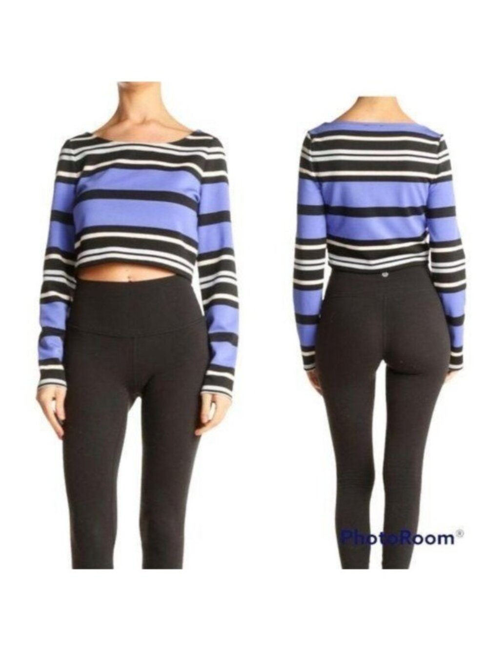 NWT-Express Women's Cropped Long Sleeve Pullover Top -Size Large